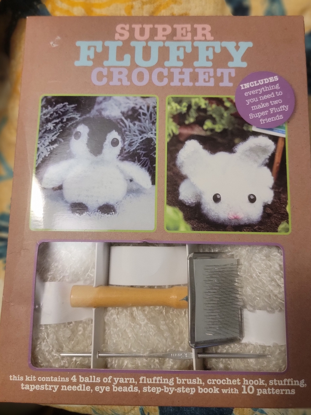 Super Fluffy Crochet Kit - White Plush Friends